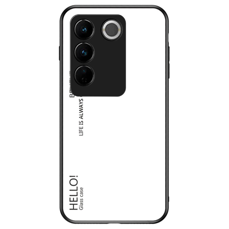 For vivo S16 S16 Pro Gradient Color Fall-proof Tempered Glass Back Shell Hard PC Soft TPU Hybrid Phone Case For vivo S16 S16 Pro Gradient Color Fall-proof Tempered Glass Back Shell Hard PC Soft TPU Hybrid Phone Case